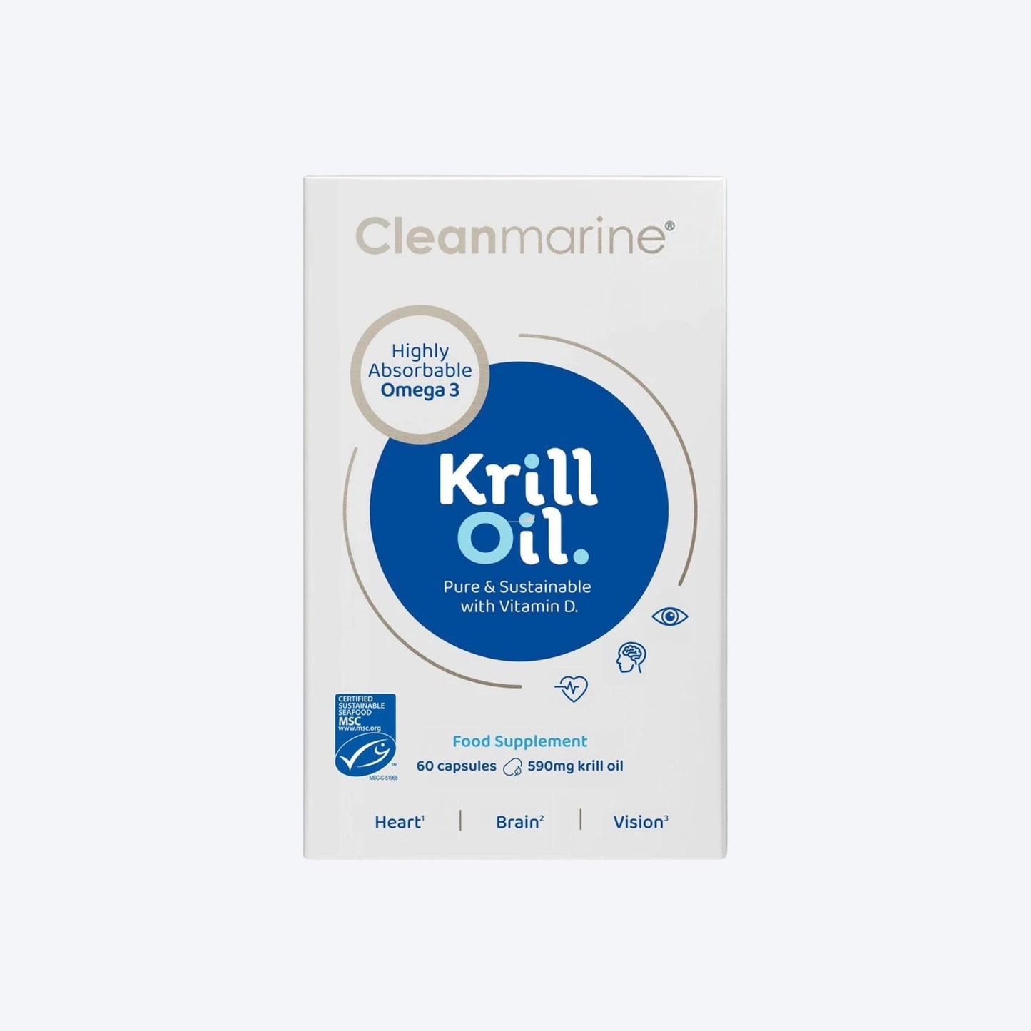 Cleanmarine Krill Oil 60 Caps