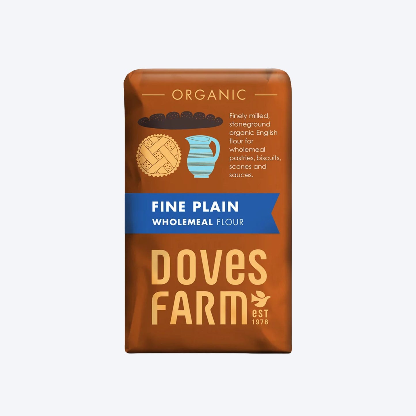 Doves Farm Fine Plain Wholemeal Flour