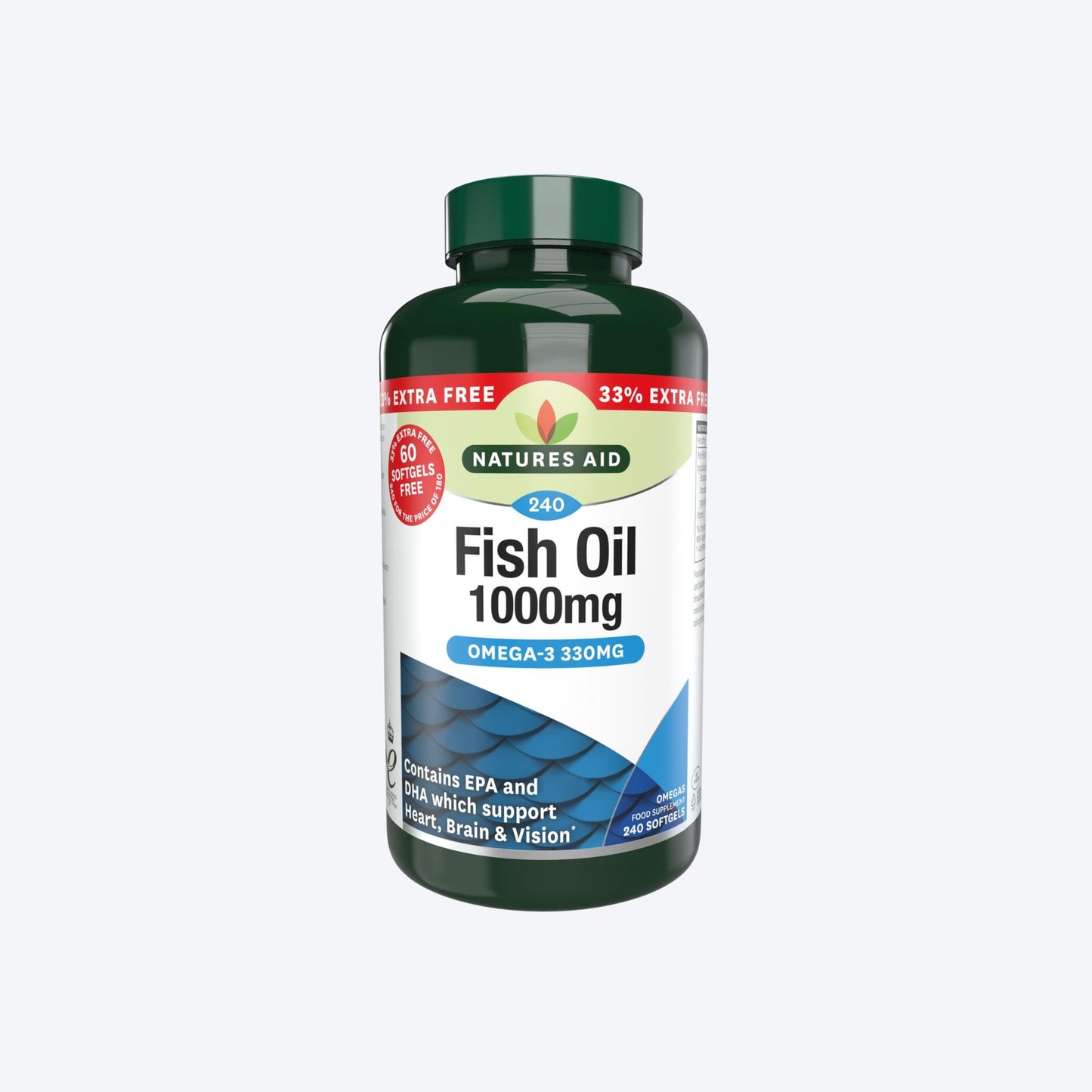 Natures Aid Omega 3 Fish Oil 1000ml 240 caps