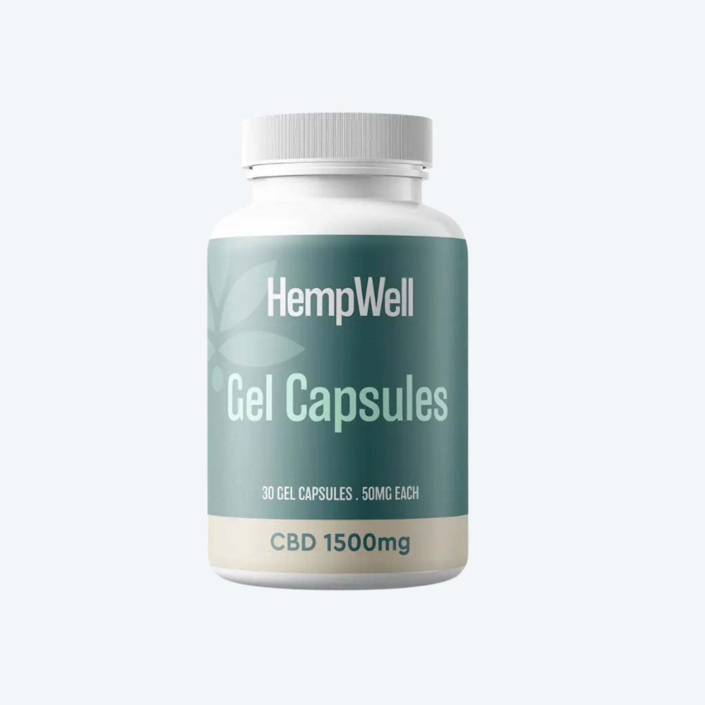 HempWell CBD Gel Capsules 1500mg CBD | 50mg Per Cap | 30 Capsules