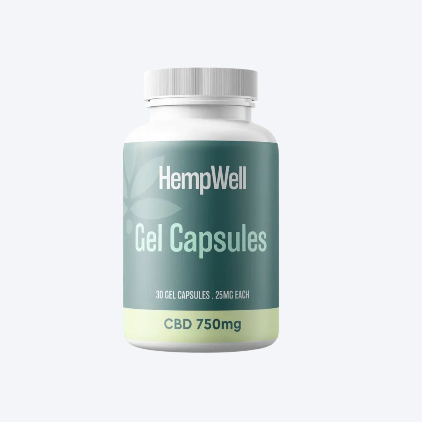 HempWell CBD Gel Capsules 750mg CBD | 25mg Per Cap | 30 Capsules