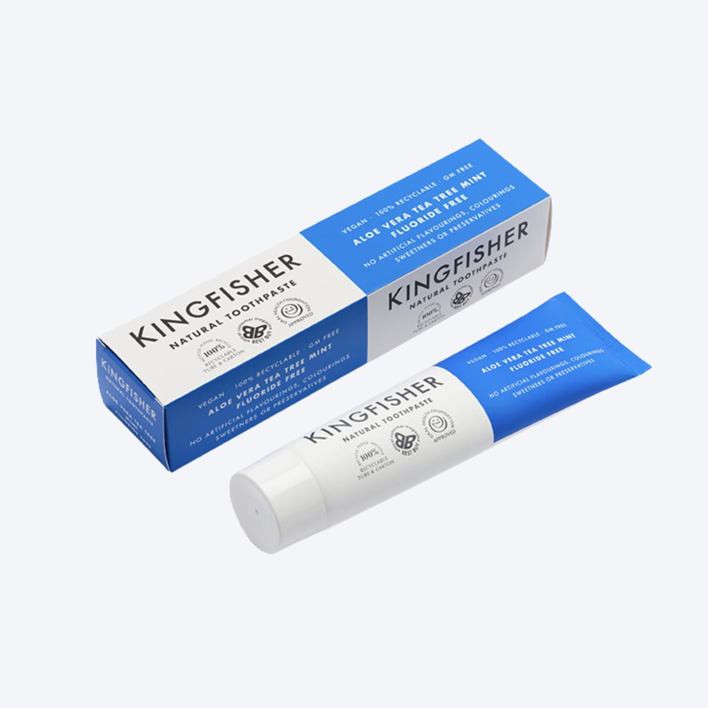 Kingfisher Flouride Aloe, Mint & Tea tree Flouride Free Toothpaste