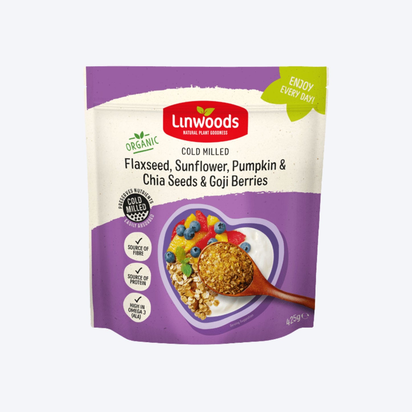 Linwood's Flaxseed sunflower, pumpkin, chia and goji berries 425g