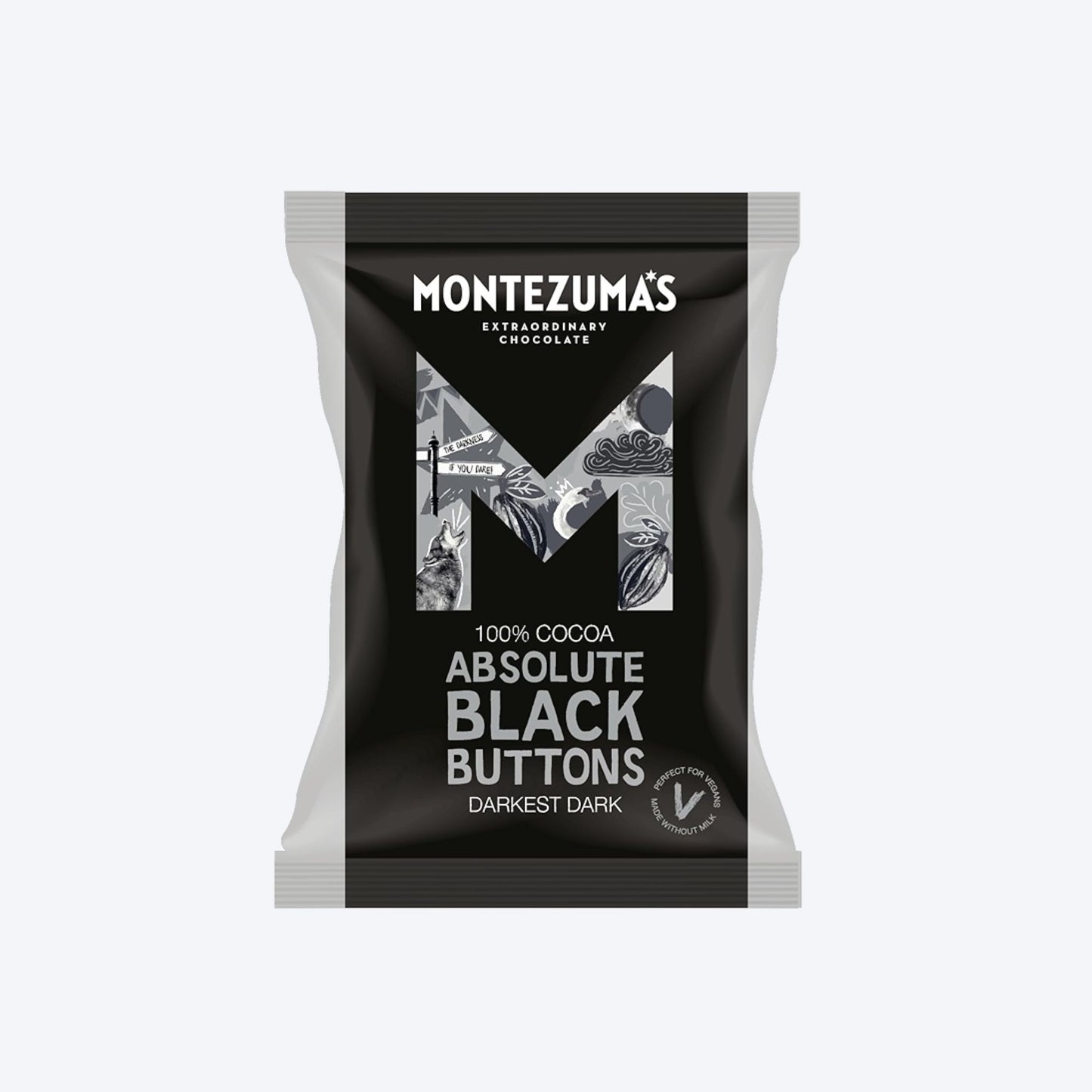 Montezuma's Absolute Black Buttons Dark Chocolate 120g