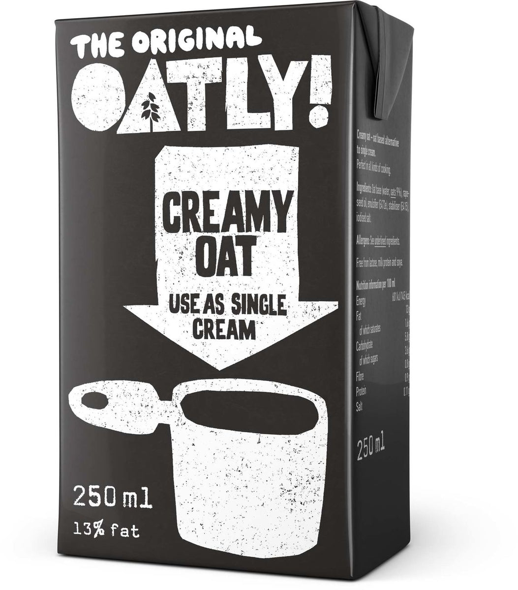 Oatly Creamy Oat single cream alternative 250ml The Beecham Weigh Malton