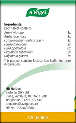 A Vogel Pollinosan Hayfever Tablets x120
