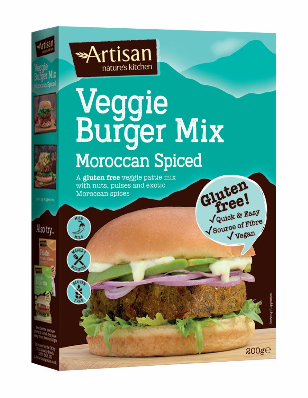 Artisan Veggie Burger Mix -Moroccan Spice 200g