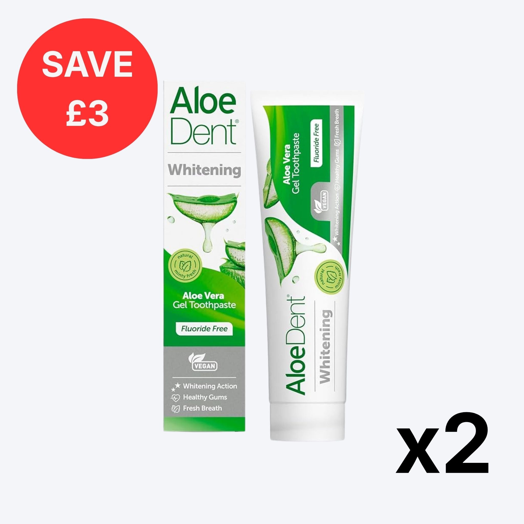 Aloe Dent  Whitening Protection Toothpaste Twin Pack