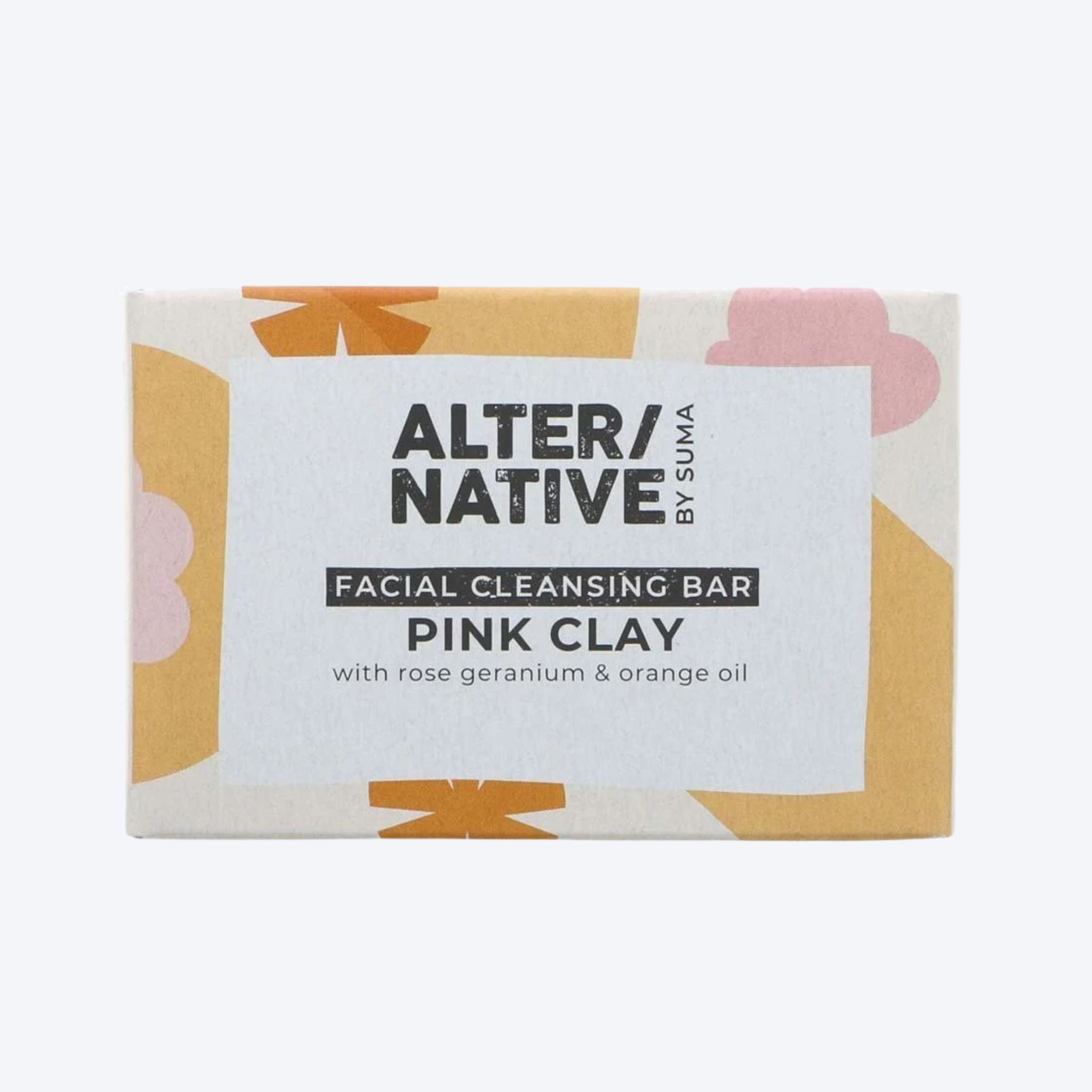 Alter / Native By Suma Handmade Facial Cleansing Bar Pink Clay 95g