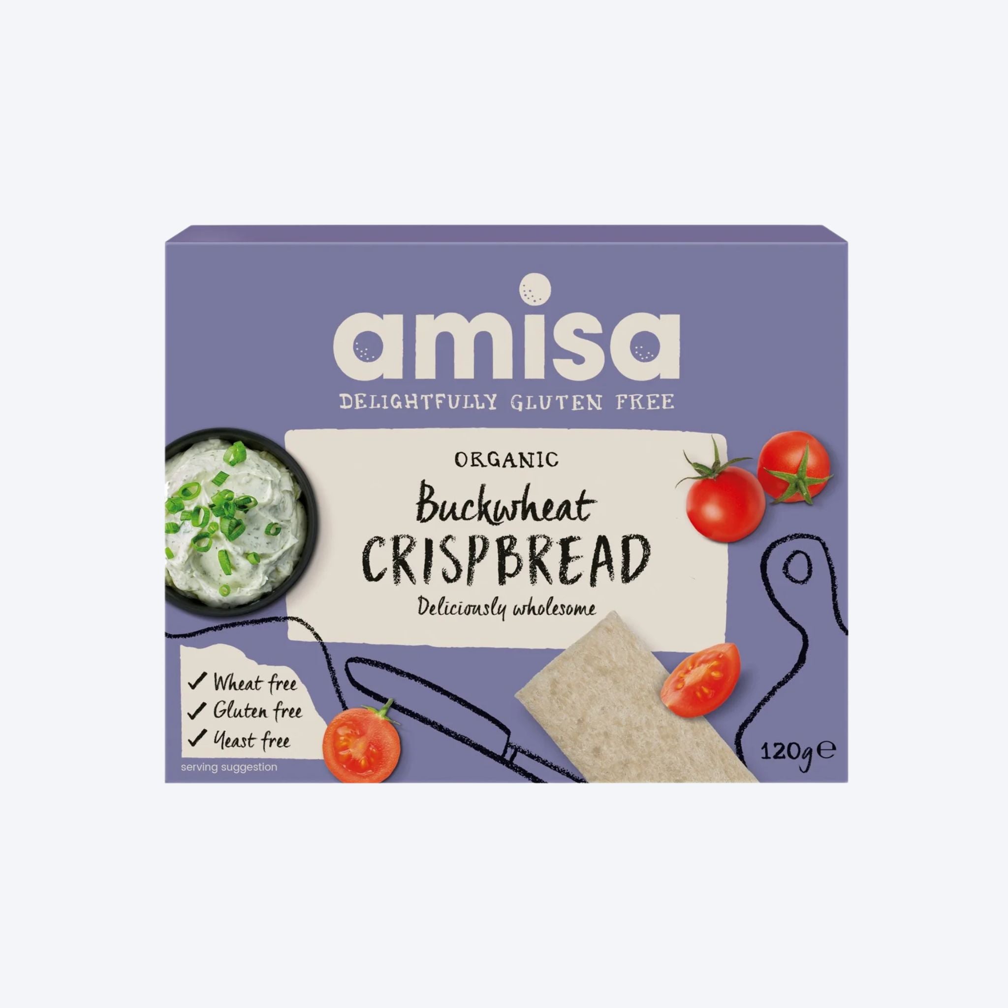 Amisa Buckwheat Crispbread Gluten Free 120g