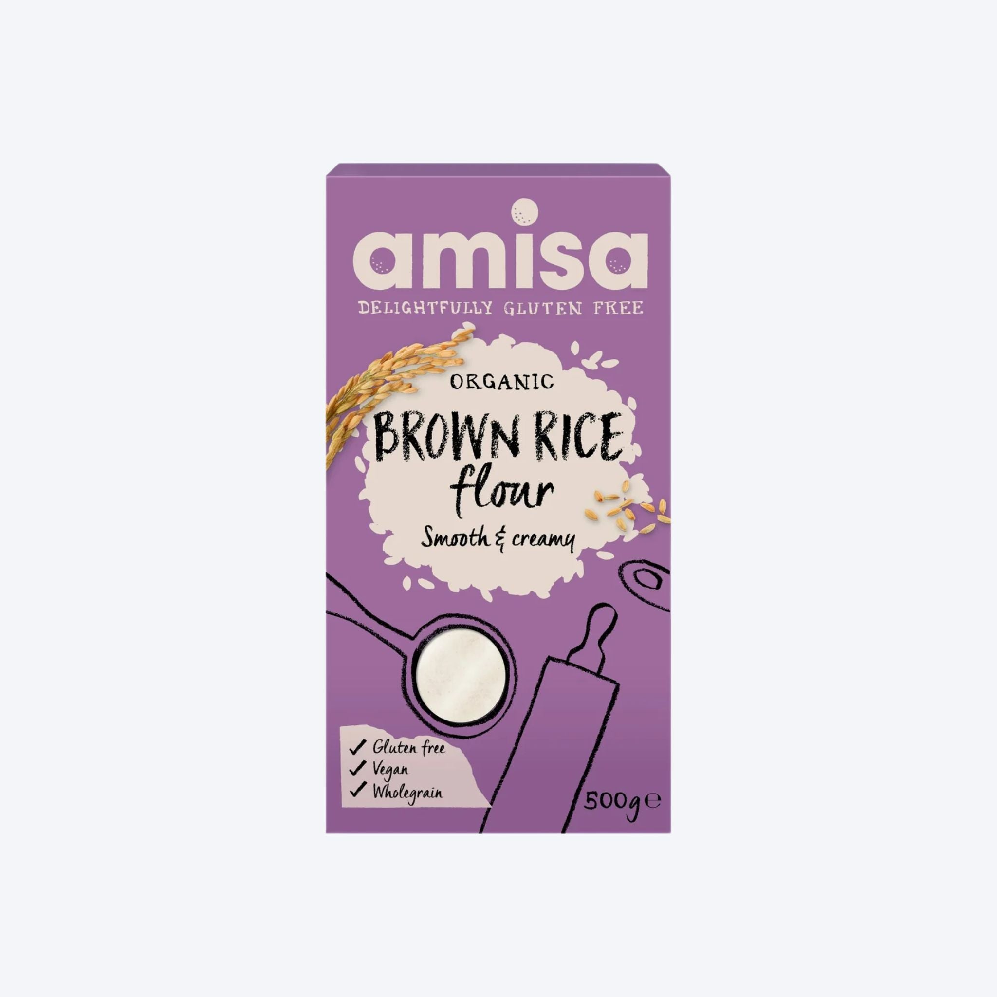 Amisa Organic Brown Rice Flour 500g