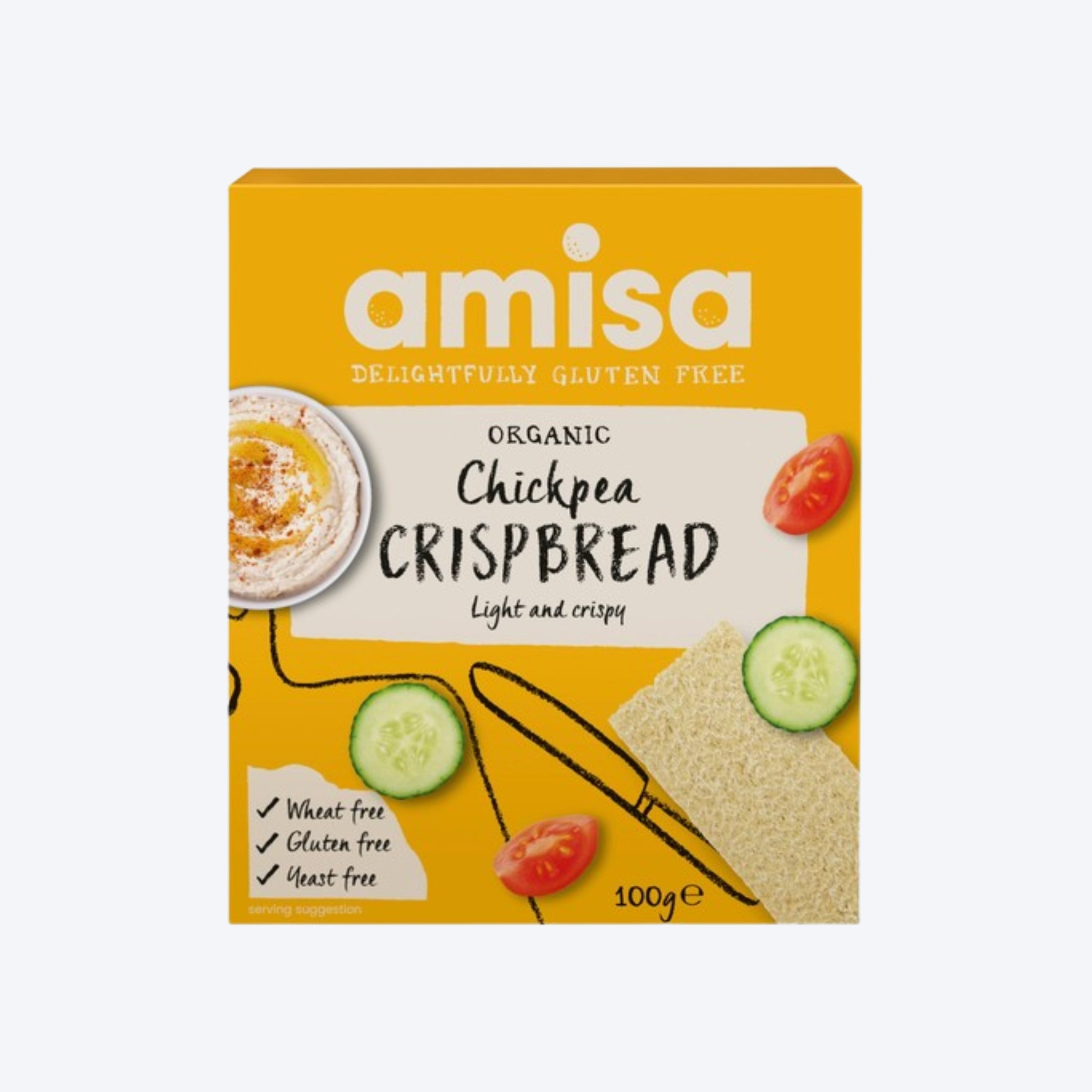 Amisa Organic Chickpea Crispbread 100g