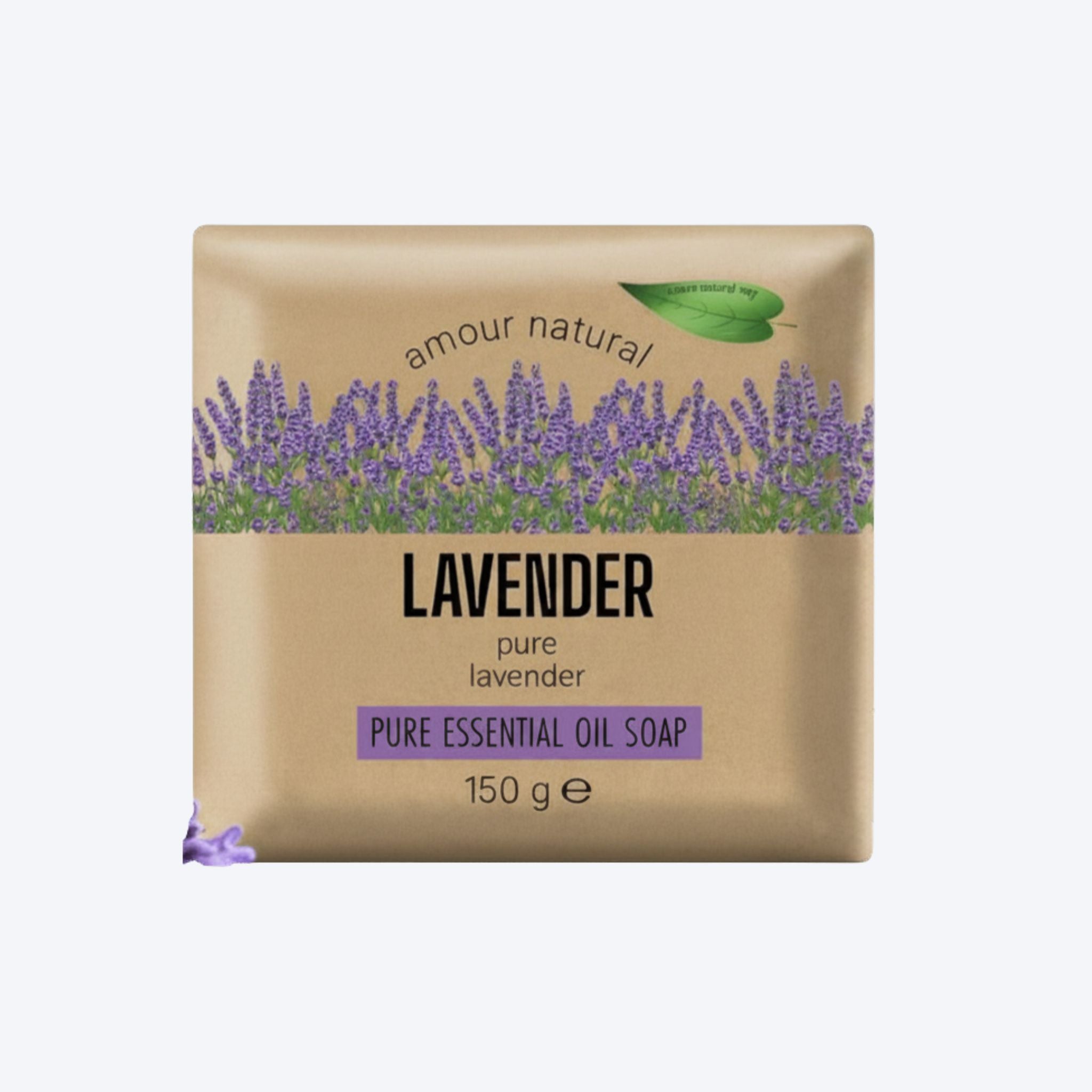 Amour Natural Pure Essential Oils Soap Bar - Lavender