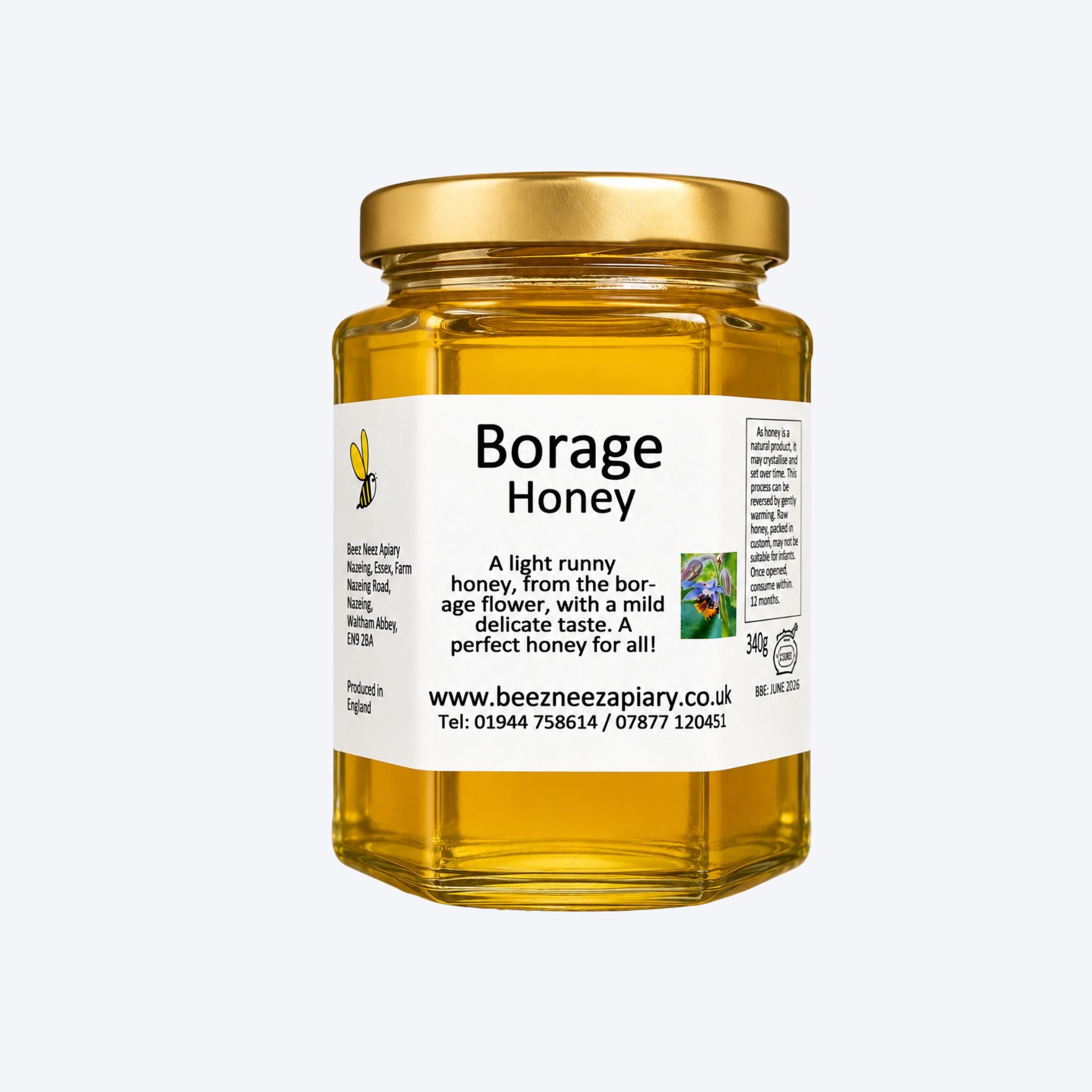 Beez Neez Borage Honey - 340g