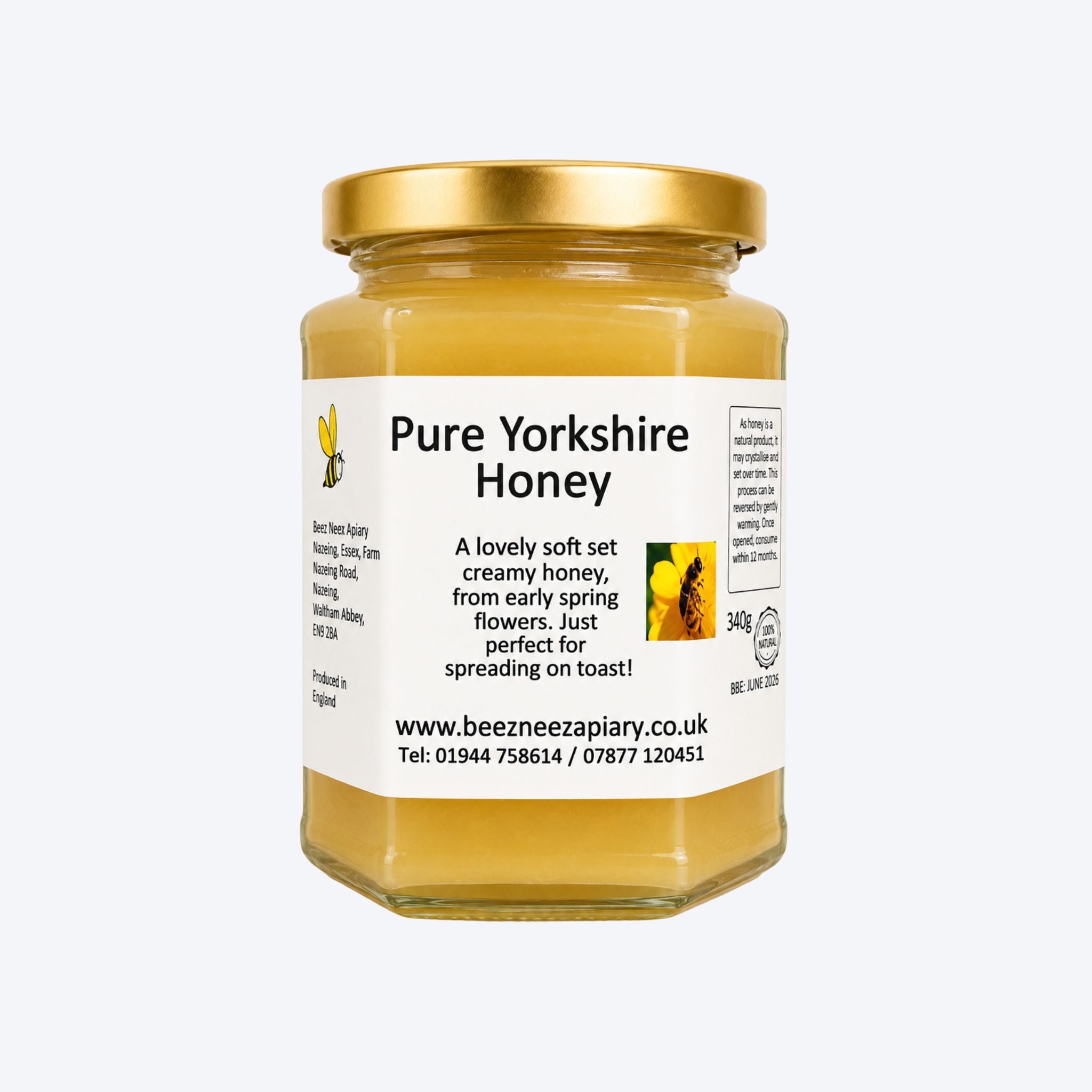 Beez Neez Yorkshire Honey 340g