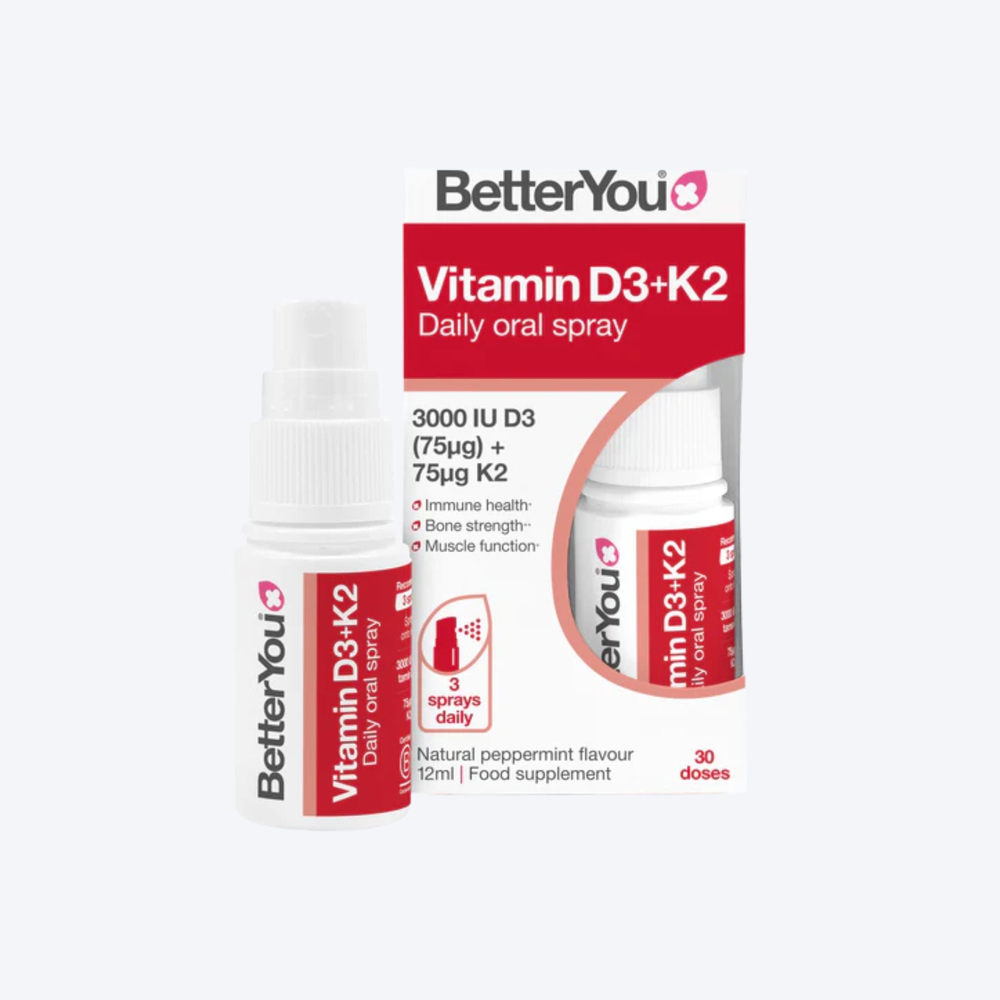 BetterYou Vitamin D+K2 Daily Oral Spray