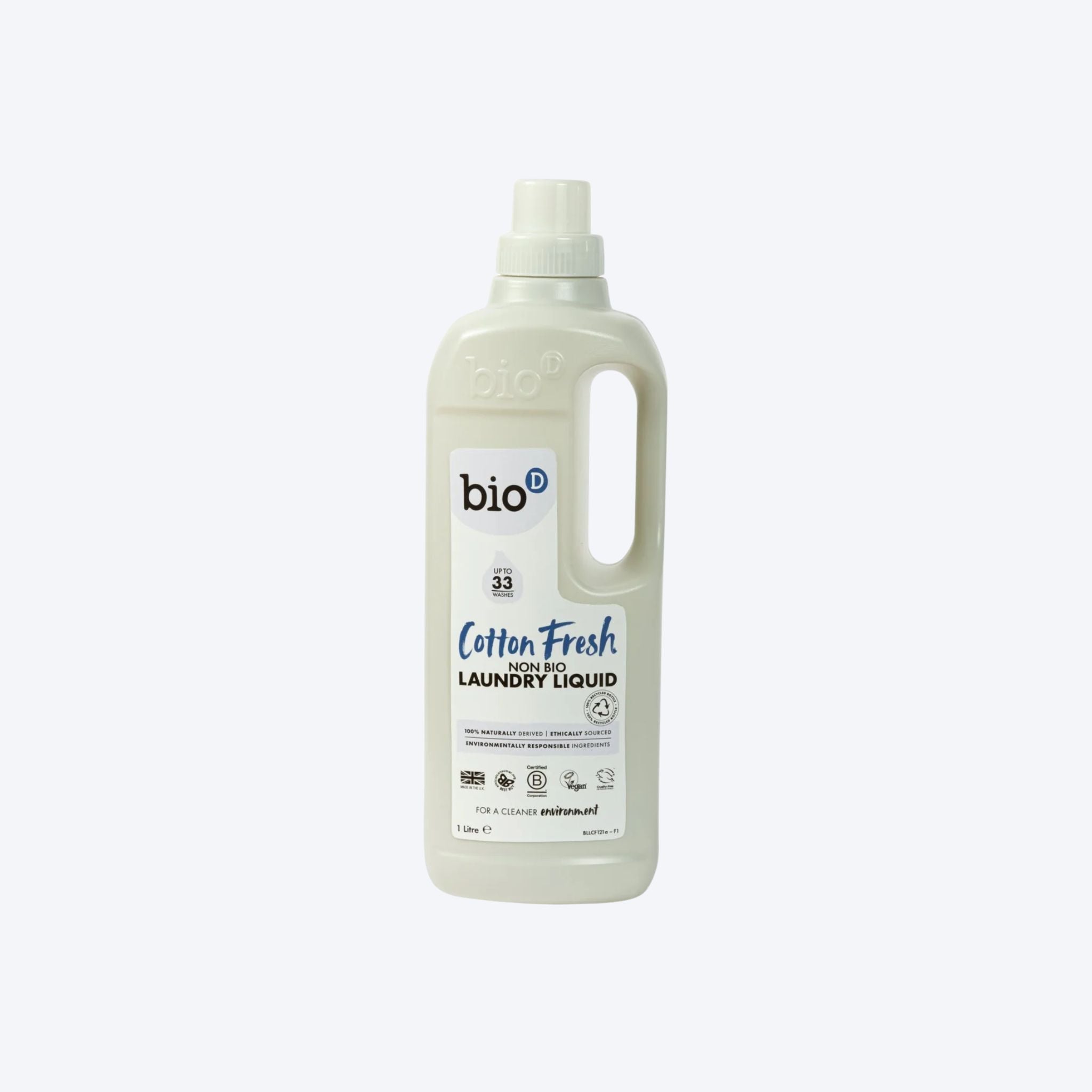 Bio-D Laundry Liquid Cotton Fresh 1L Non Bio