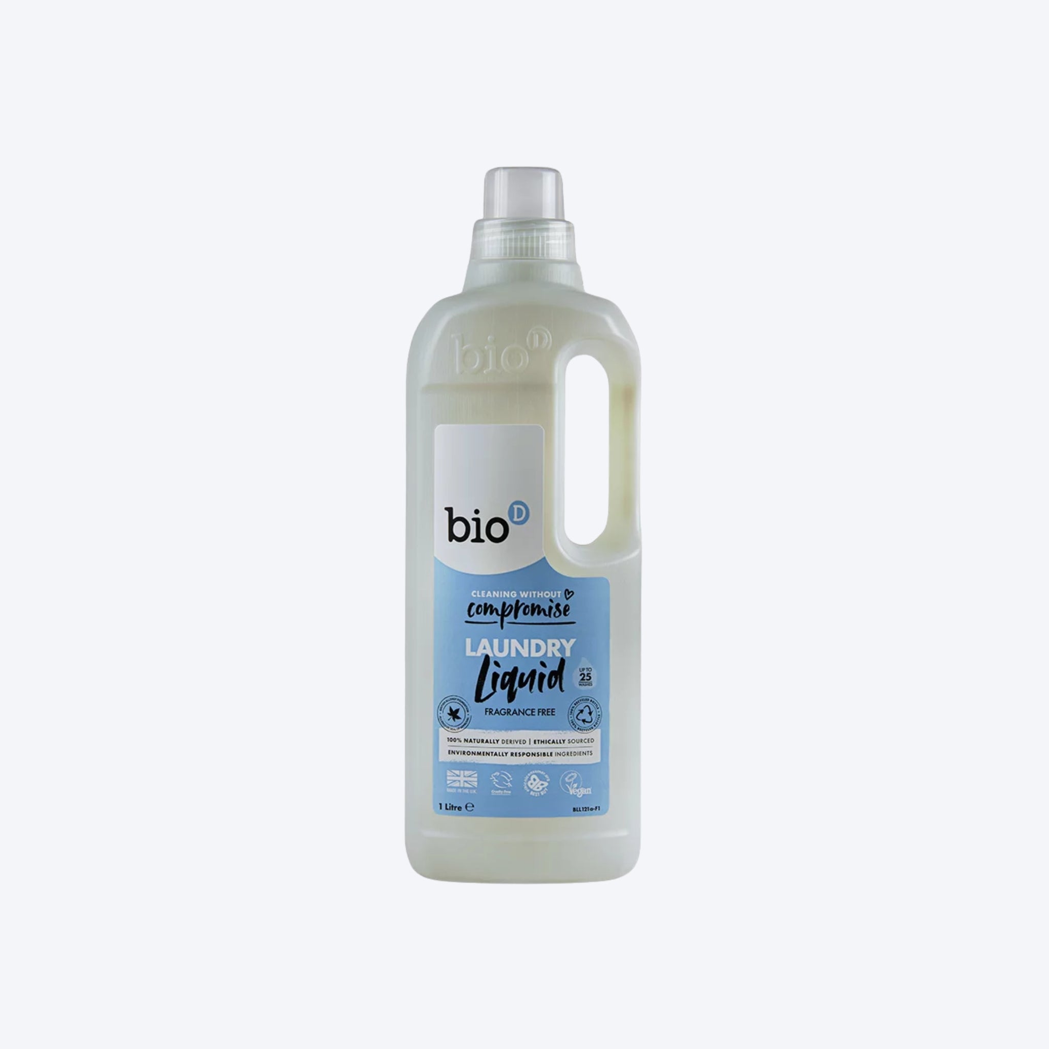 Bio-D Laundry Liquid Fragrance Free 1L Non Bio