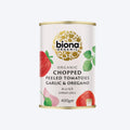 Biona Organic Chopped Tomatoes With Garlic & Oregano 400g