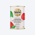 Biona Organic Italian Chopped Tomatoes With Basil 400g