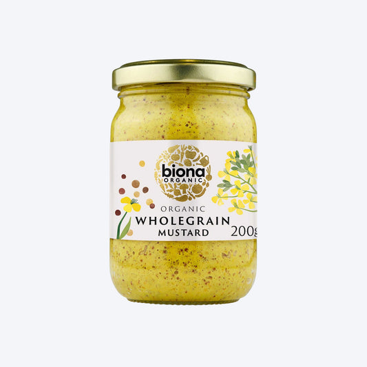 Biona Organic Mustard Wholegrain 200g