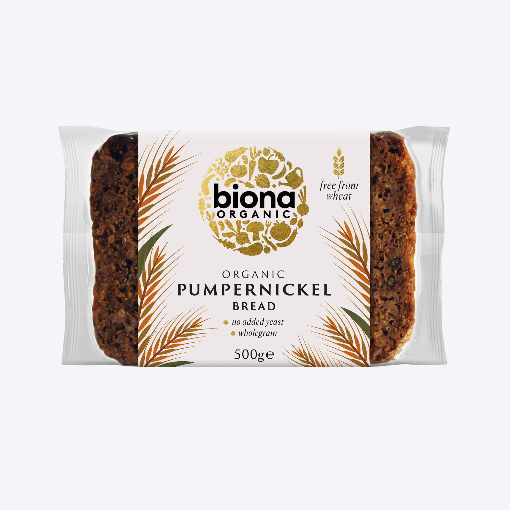 Biona Organic Pumpernickel Bread- Gluten and Wheat Free 500g