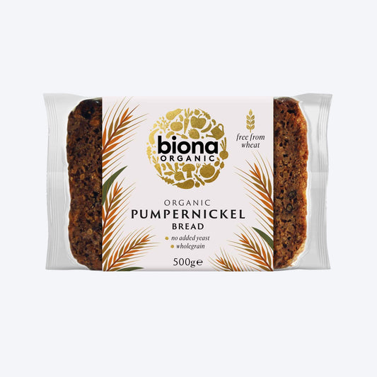 Biona Organic Pumpernickel Bread- Gluten and Wheat Free 500g