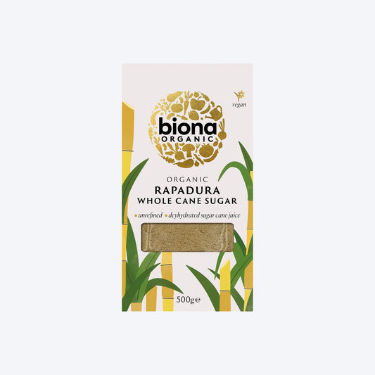 Biona Organic Rapadura Whole Cane Sugar 500g
