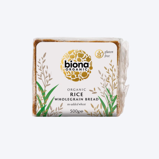 Biona Organic Rice Wholegrain bread- Gluten and Wheat Free 500g