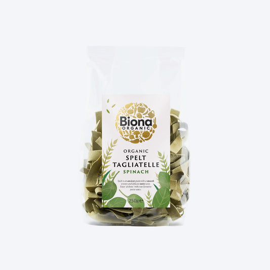 Biona Organic Spelt Spinach Tagliatelle Pasta 250g