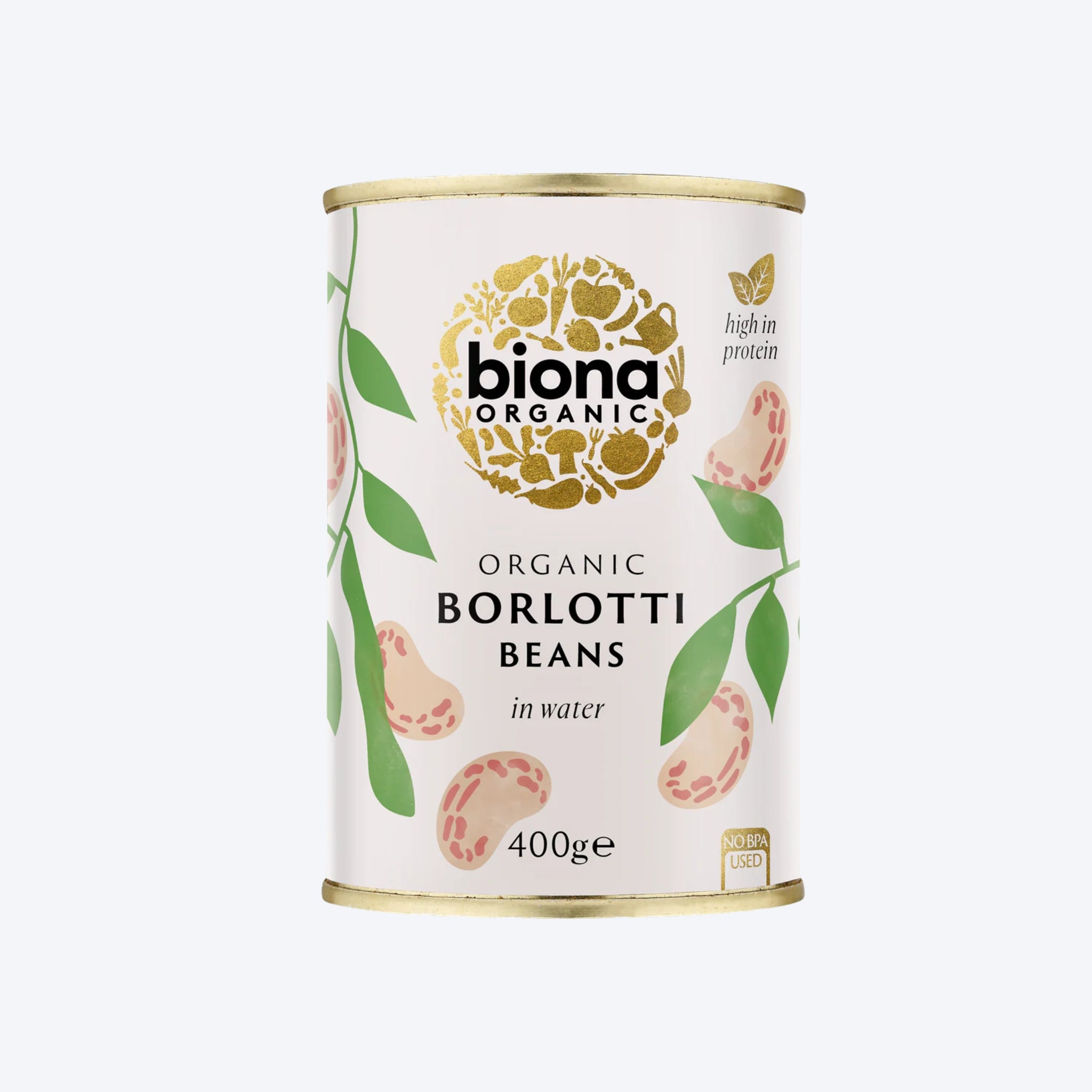 Biona Organic Tinned Borlotti Beans 400g