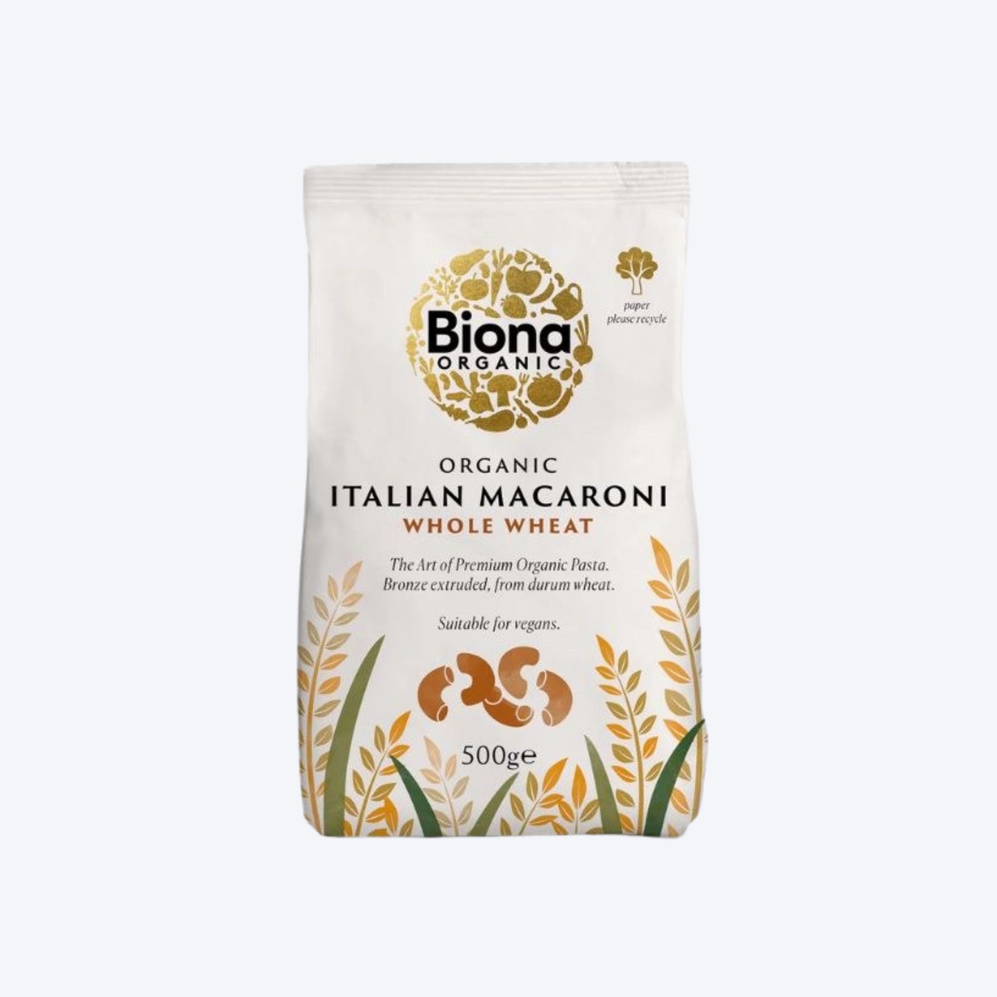 Biona Wholewheat Italian pasta 500g
