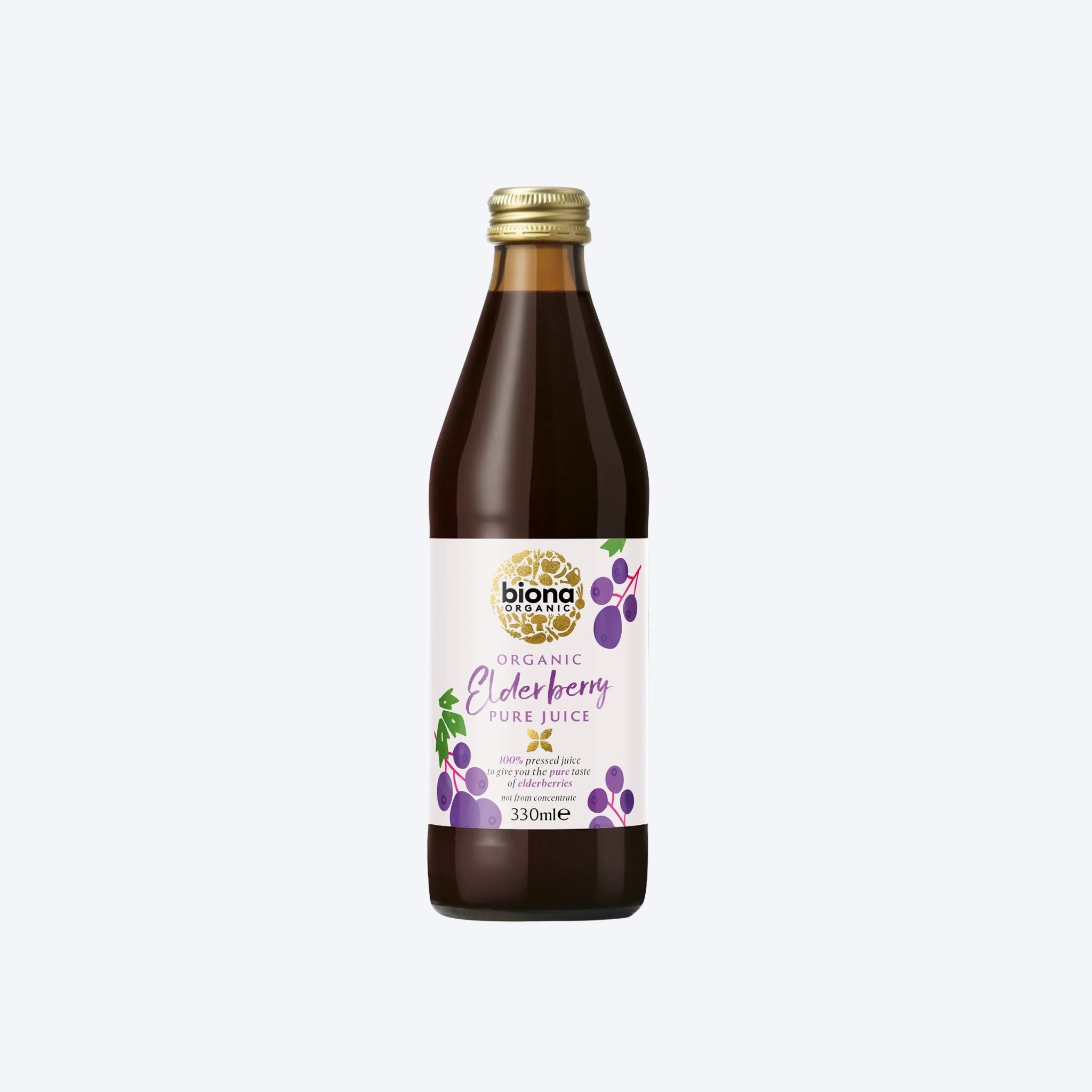 Biona Organic Elderberry Pure Pressed Juice 330ml