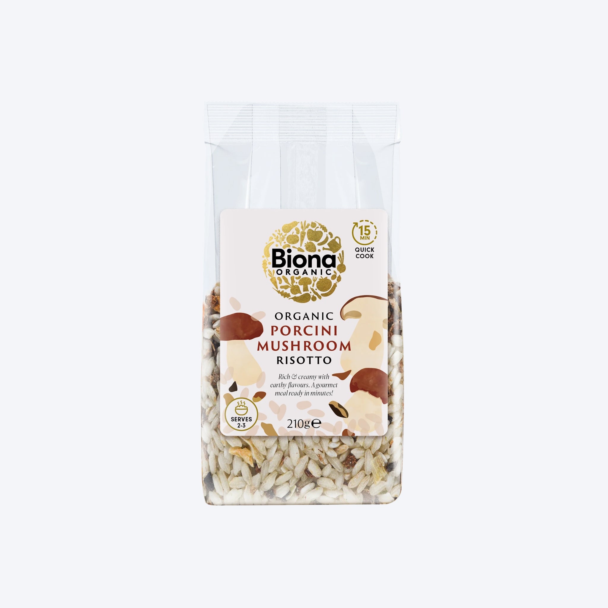 Biona Organic Porchini Mushroom Risotto Rice 210g