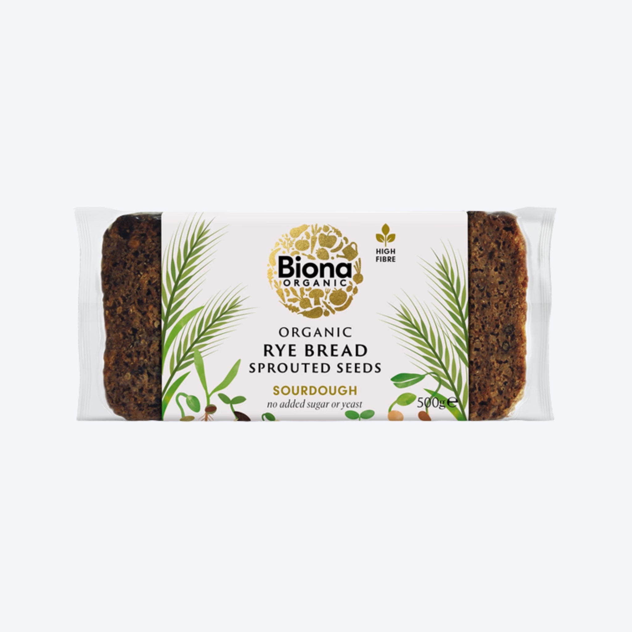 Biona Organic Rye Bread With Sprouted Seeds 500g