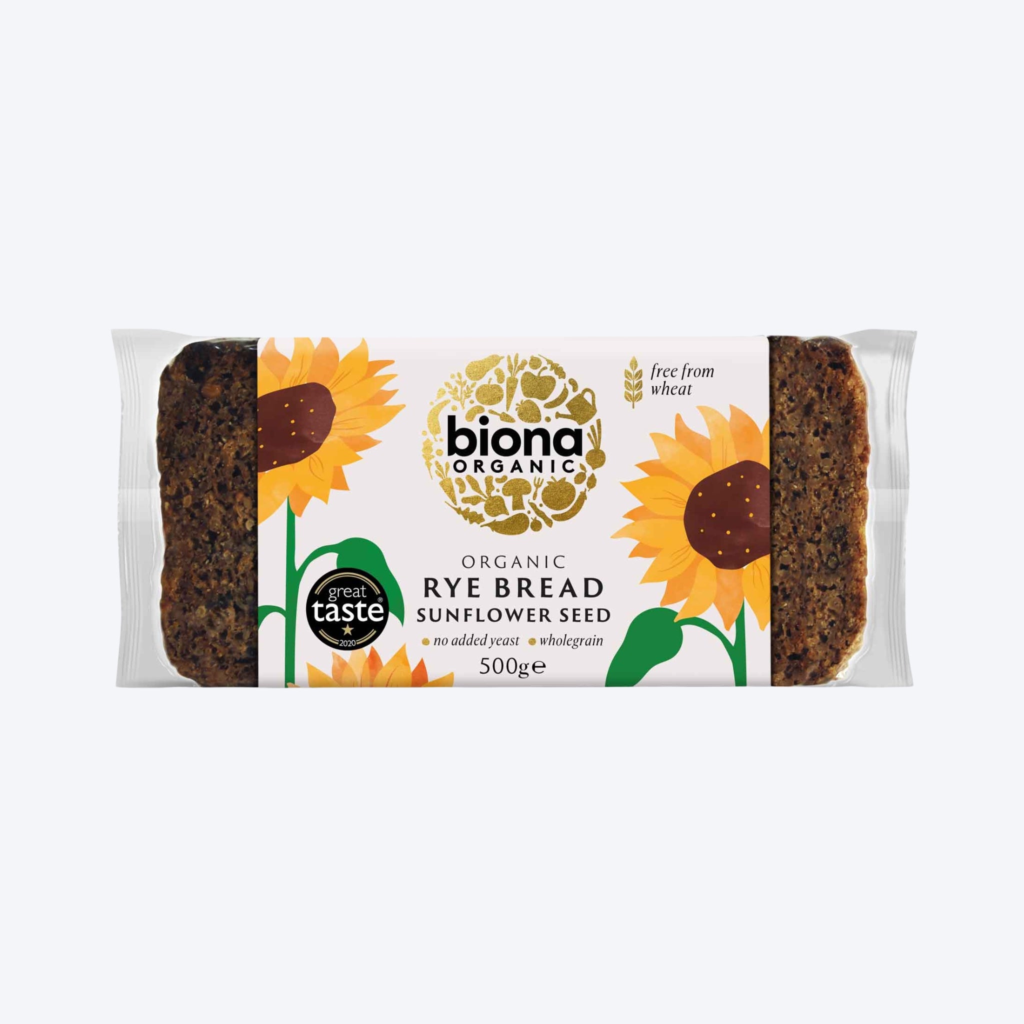 Biona Organic Rye Bread With Sunflower Seeds 500g