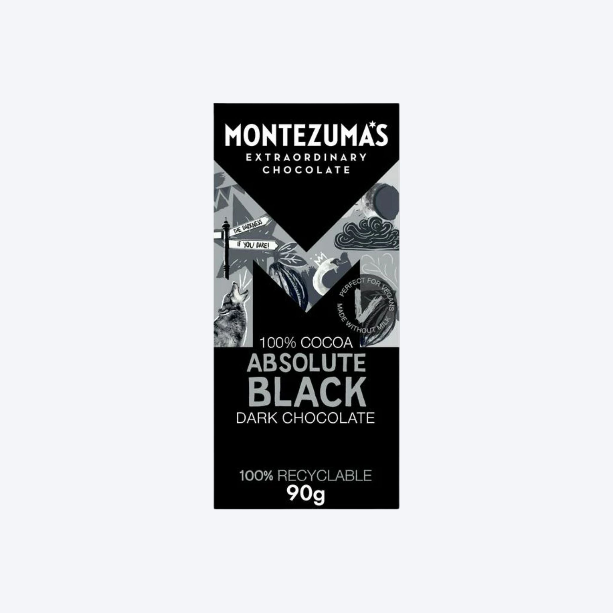 Montezuma's Absolute Black Chocolate (100% Cocoa) - 90g