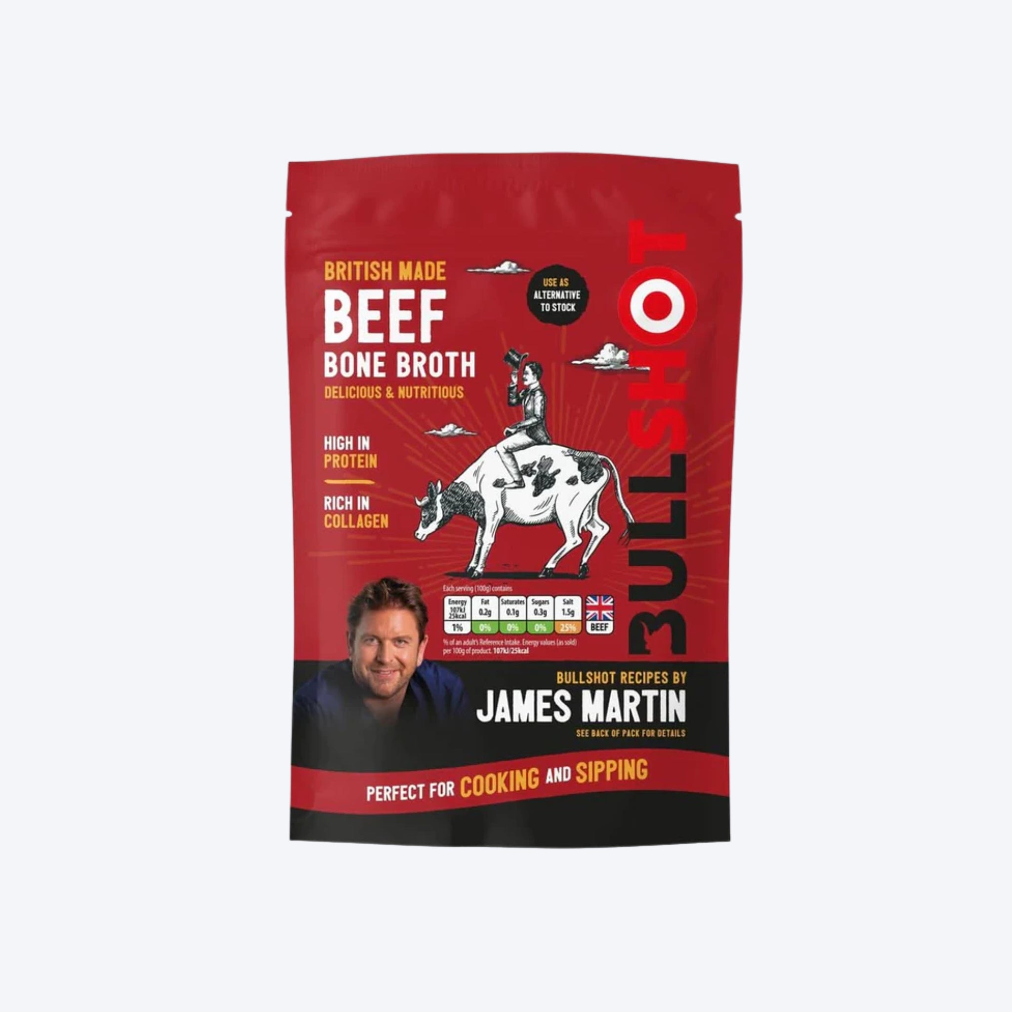 Bullshot Beef Bone Broth 350g