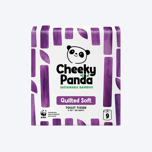 Cheeky Panda Bamboo Quilted Toilet Rolls x9