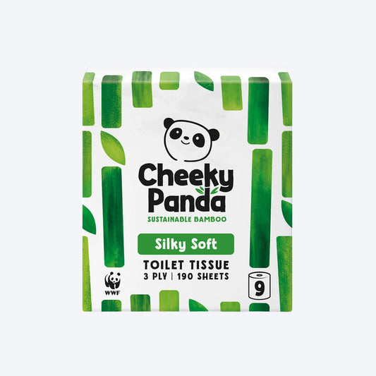Cheeky Panda Bamboo Silky Soft Toilet Rolls x9