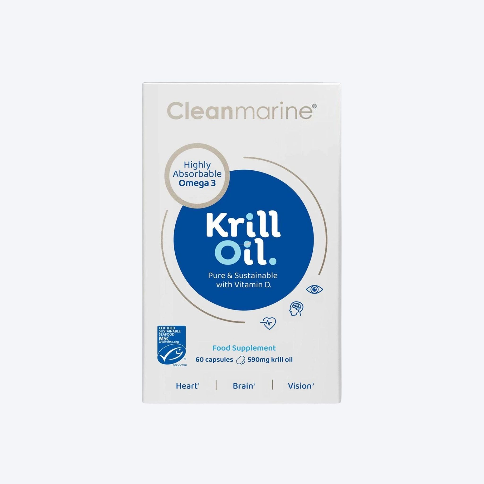 Cleanmarine Krill Oil 60 Caps