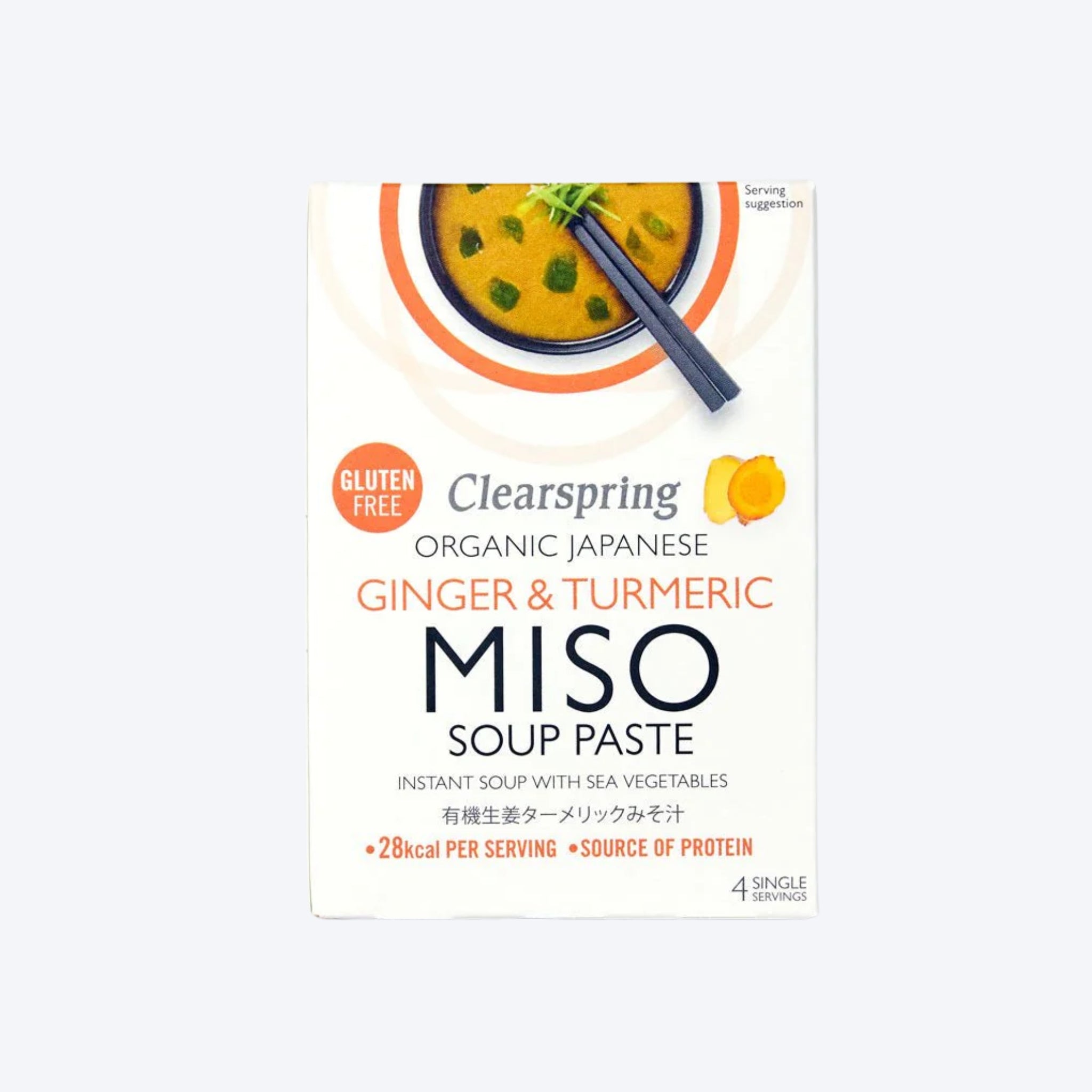 Clearspring Organic Japanese Ginger & Turmeric Miso Soup Paste x4 Servings