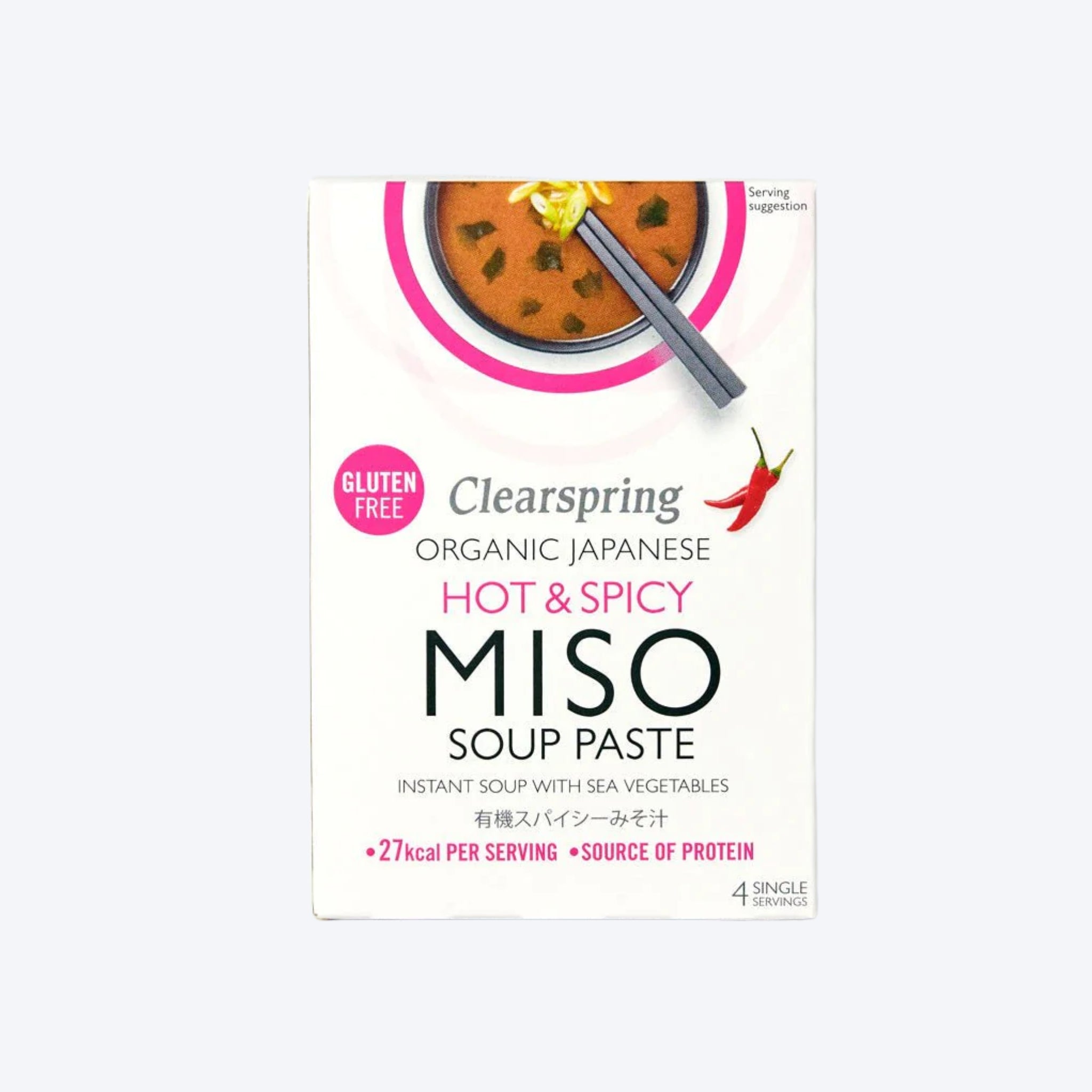 Clearspring Organic Japanese Hot & Spicy Miso Soup Paste x4 Servings