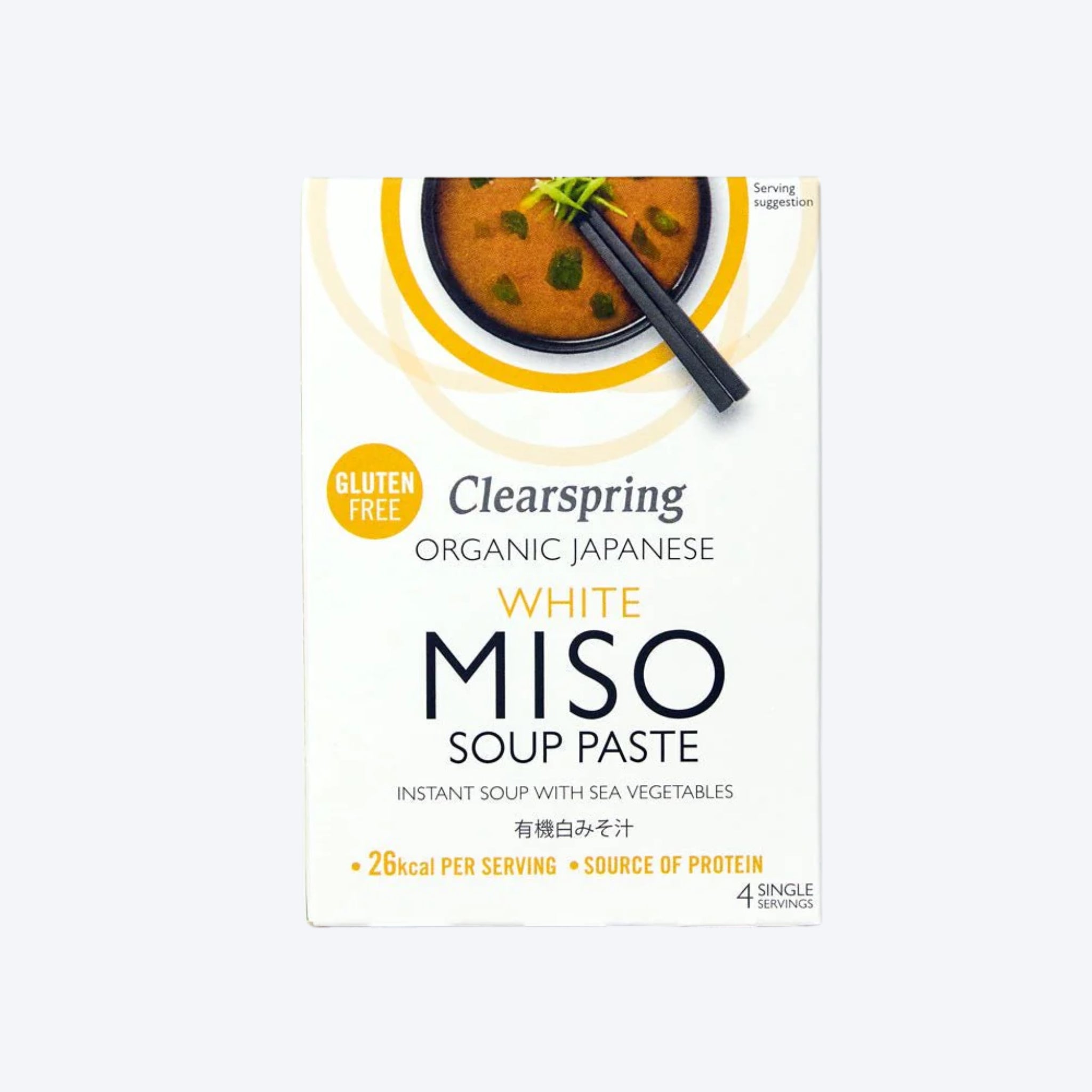 Clearspring Organic Japanese White Miso Soup Paste x4 Servings
