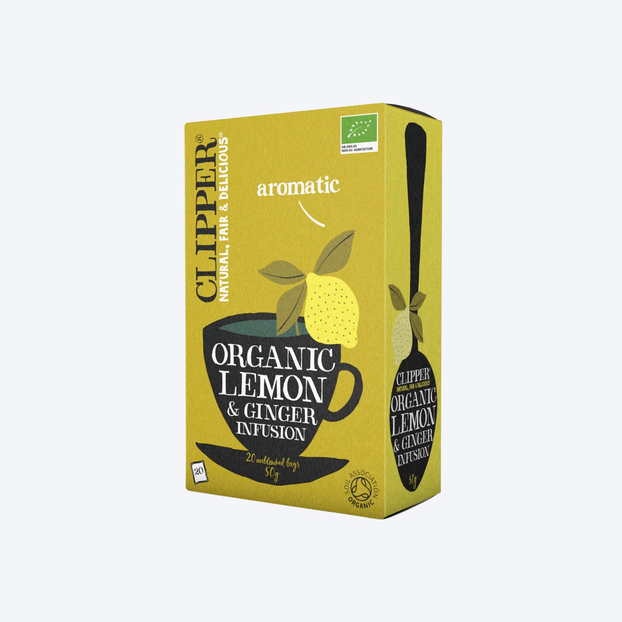 Clipper Teas Organic Lemon & Ginger Infusion Tea