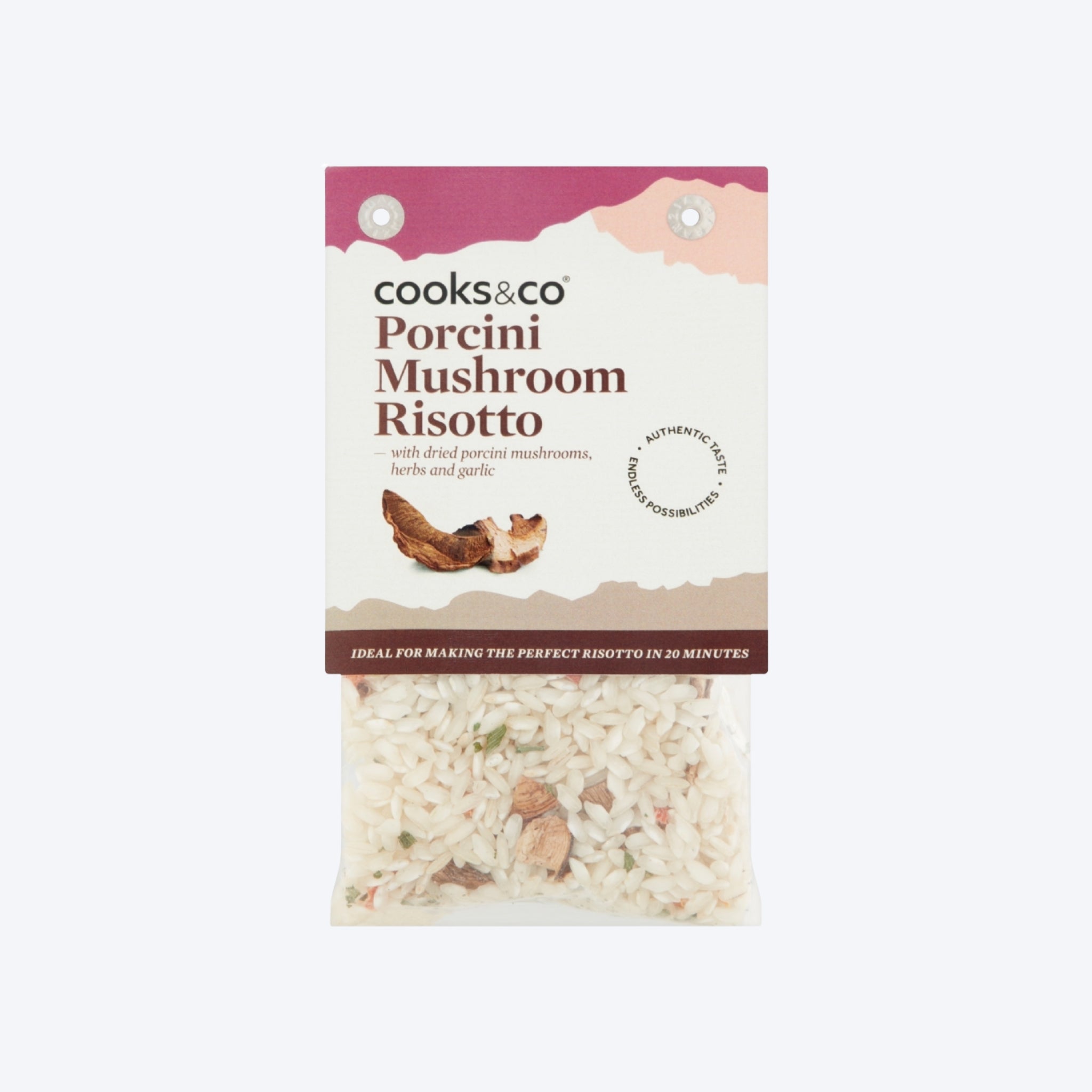 Cooks & Co Porcini Mushroom Risotto Rice 190g