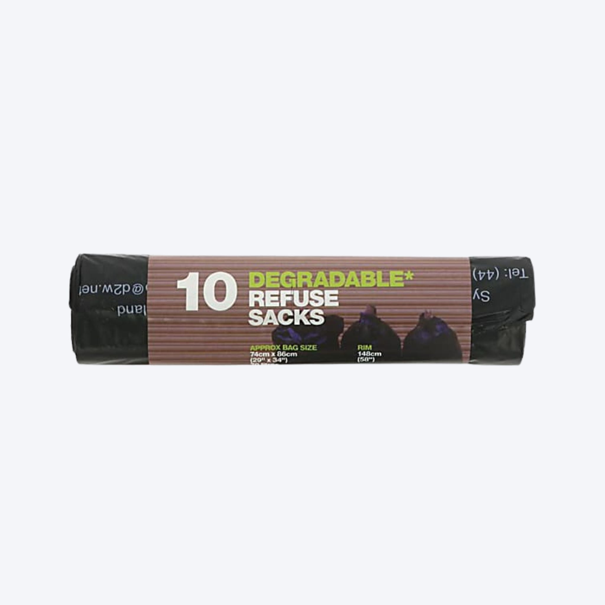 D2W Degradable Refuse Bags x10