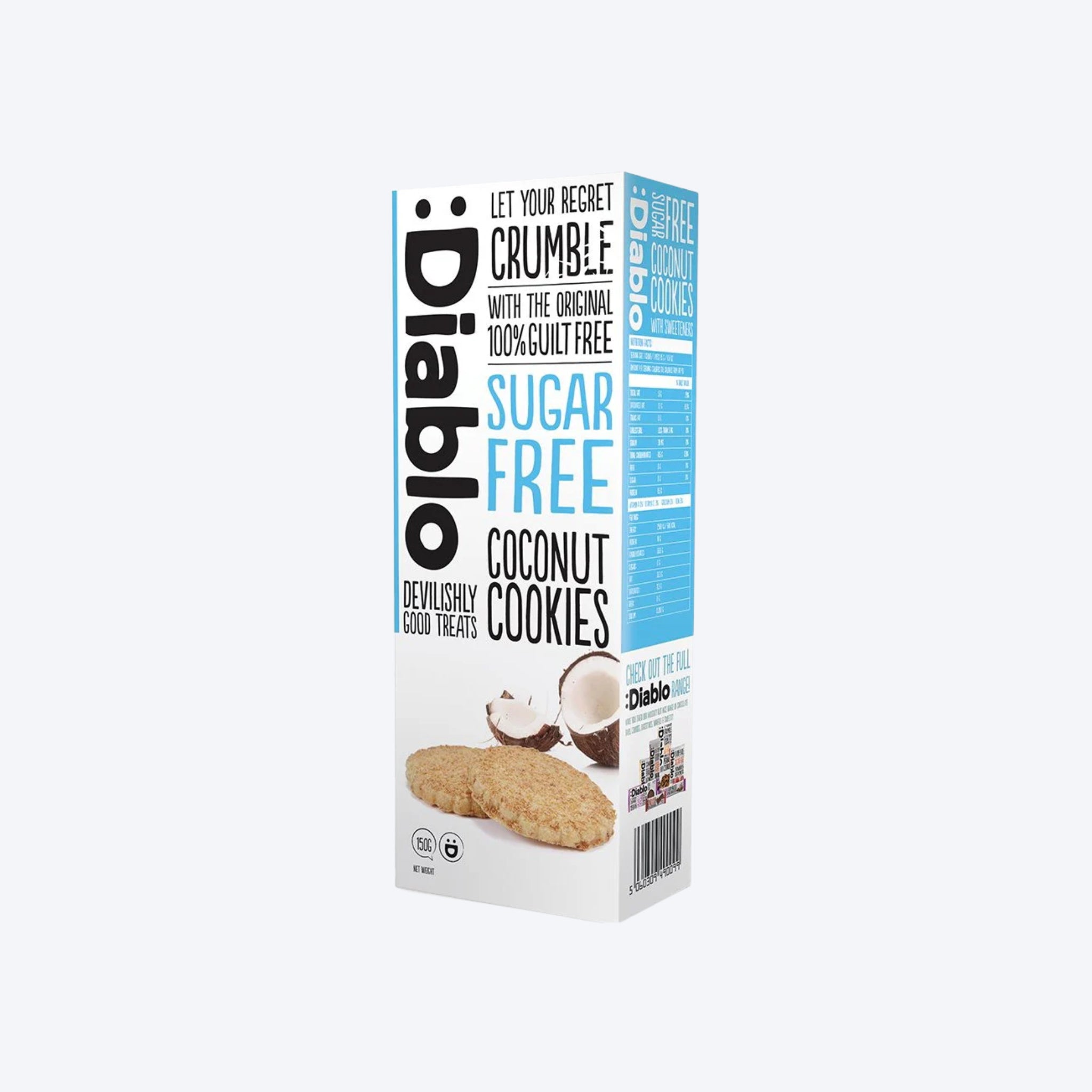 Diablo Sugar Free Coconut Cookies 150g