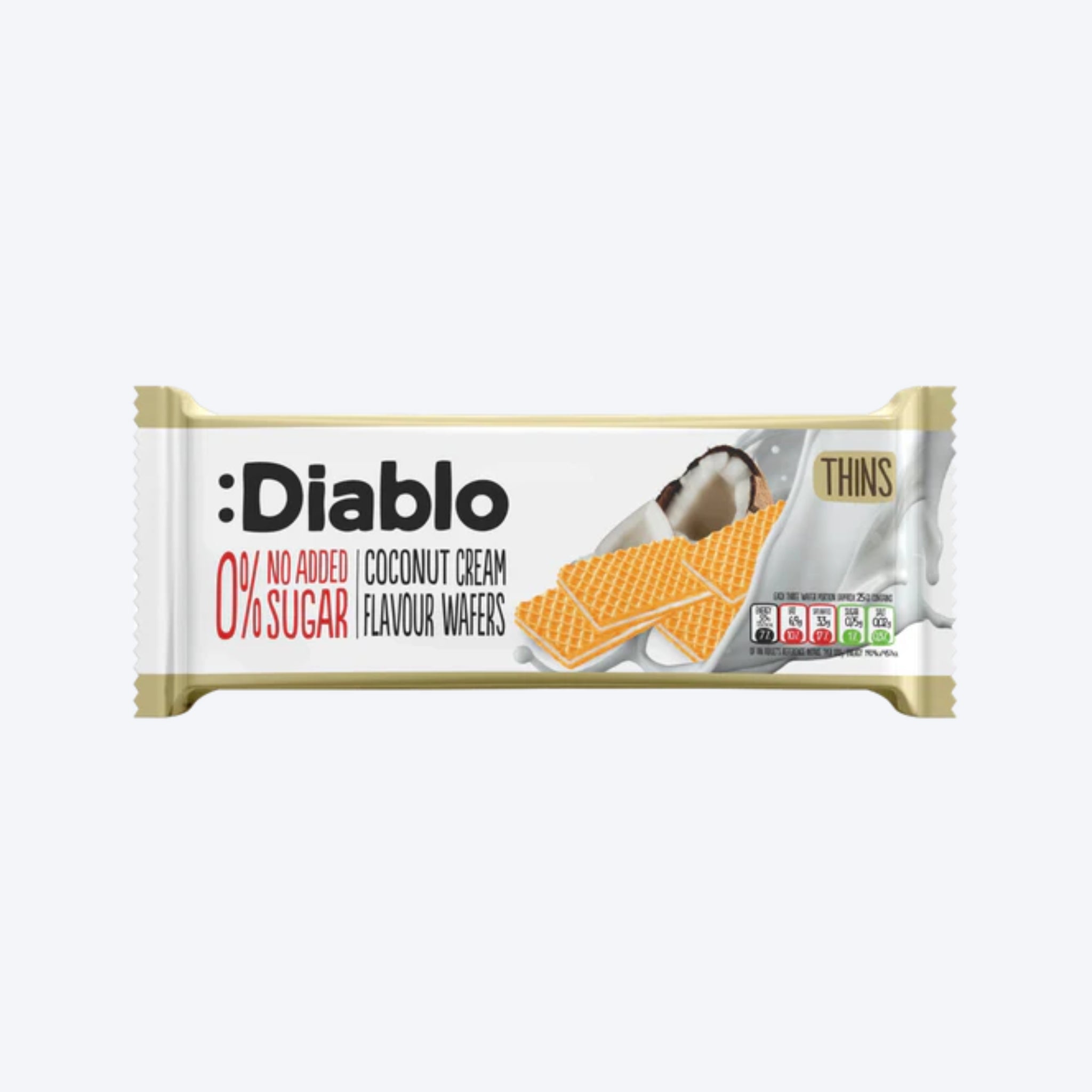 Diablo Sugar Free Coconut Cream Wafers 160g