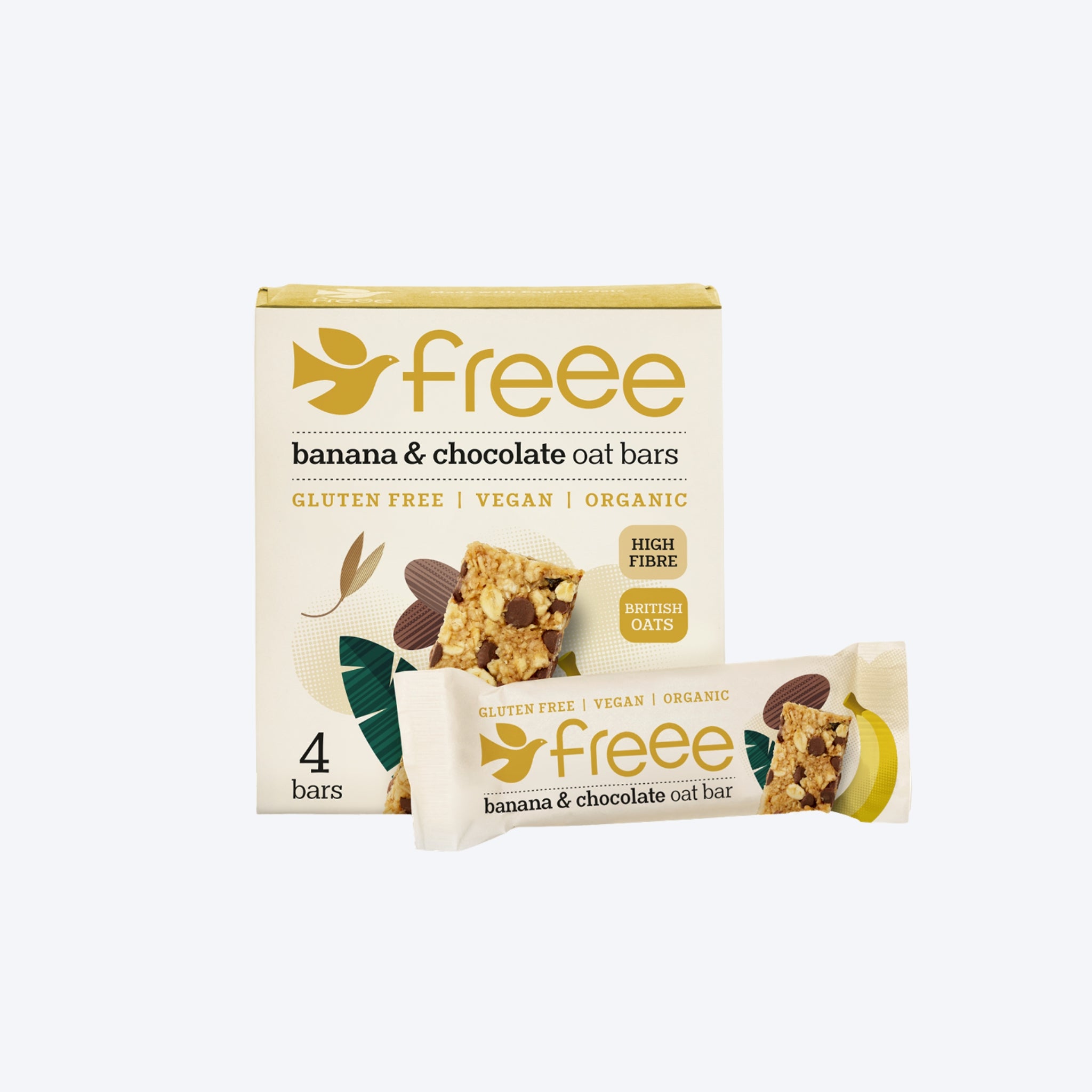 Doves Farm Freee Organic Banana & Chocolate Oat Bars (GF)